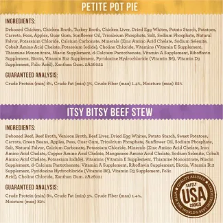 Lil' Plates Dinner Duo Variety Pack - Itsy Bitsy Beef Stew + Petite Pot Pie
