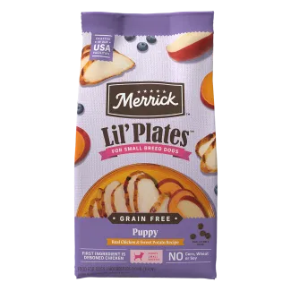 Lil' Plates Grain Free Puppy Real Chicken + Sweet Potato Recipe - Front of bag