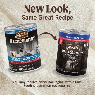 New look Merrick Backcountry Hero's Banquet Stew.
