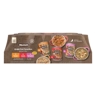 Merrick Grain Free variety pack package
