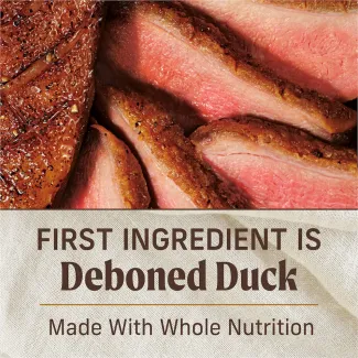 First ingredient is deboned duck.